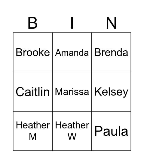 Monthly Mingle Fun Fact Bingo Card