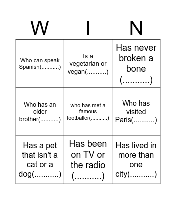 WORKPLACE BINGO Card