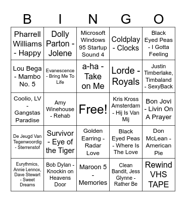 Xelion Bingo Card