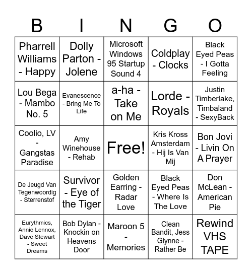 Xelion Bingo Card