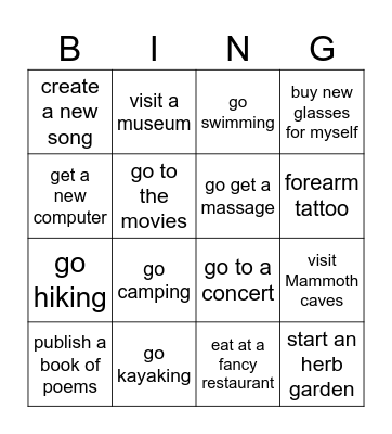 Fox Fun Times Woo Bingo Card