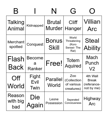 Conforce Bingo Card