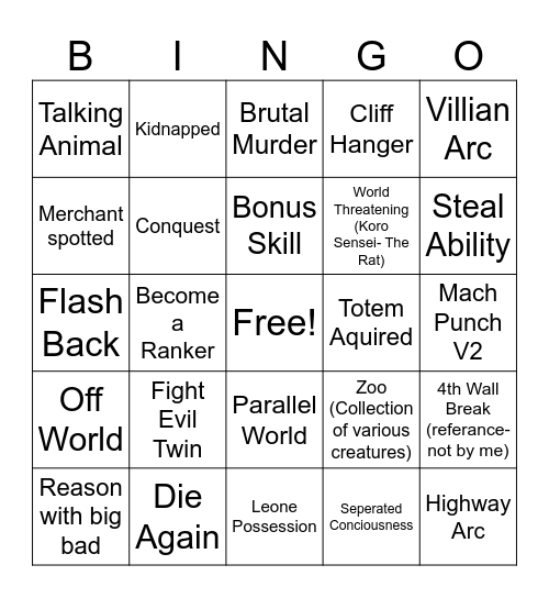 Conforce Bingo Card
