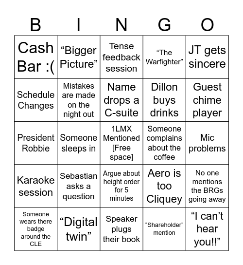 LDC 2 Bingo Card
