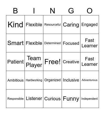 Lean In Bingo Card