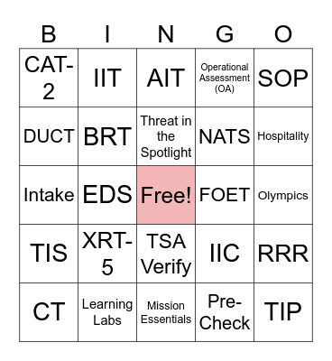 SOTB Staff Meeting Bing Bingo Card