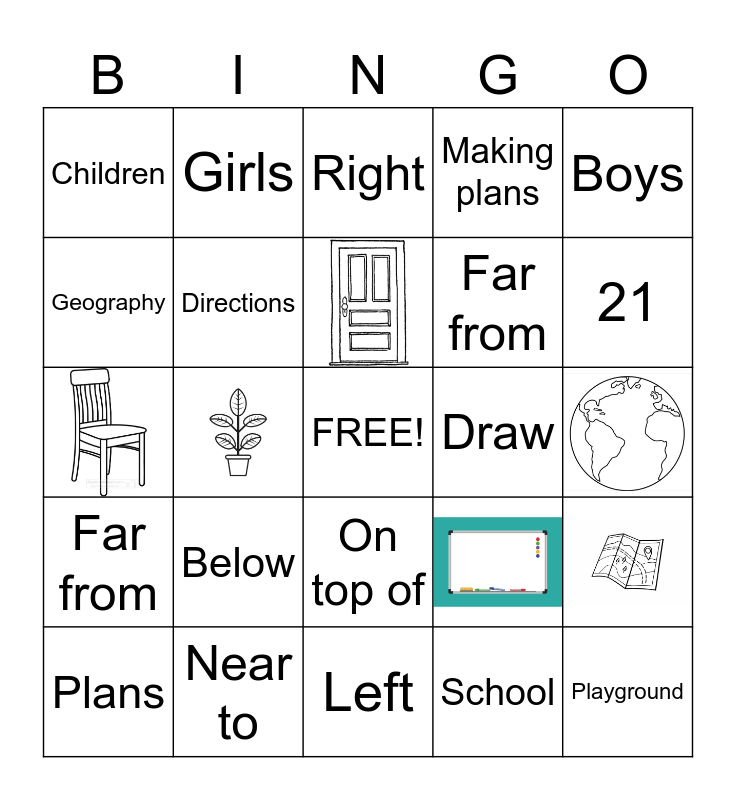Geography Bingo Card