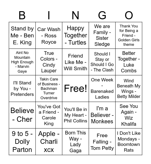 PSW 2025 - Better Together! Bingo Card