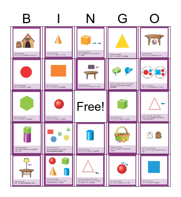GK Math Vocab Geometry Topics 12 & 13 Bingo Card
