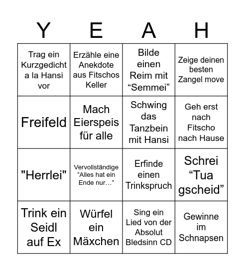 KUCHL CREW BINGO Card