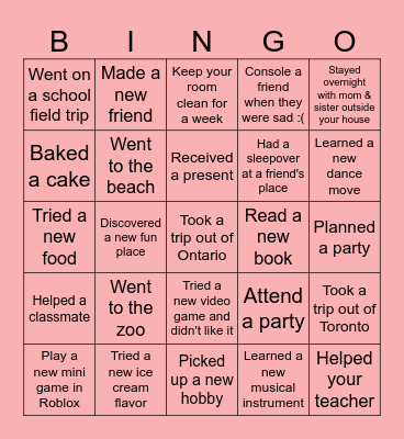 Bingo Card