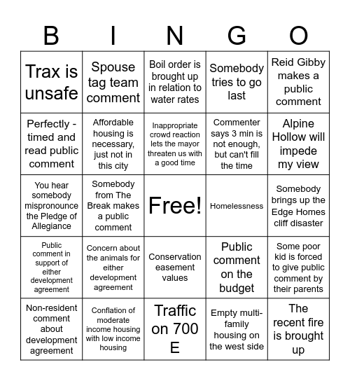 CC BINGO 6/17/25 Bingo Card