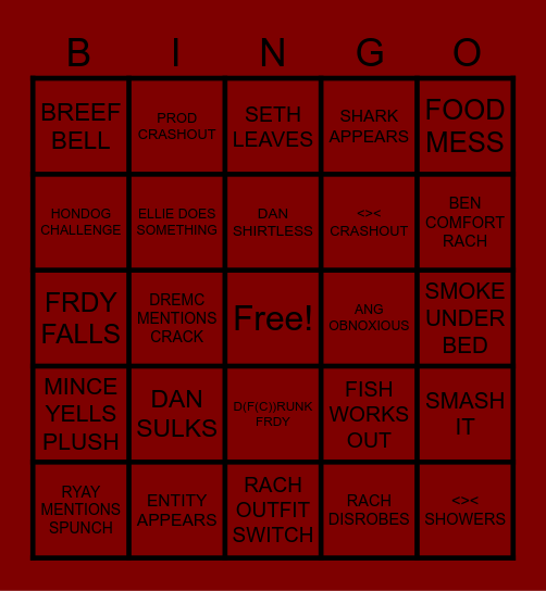 FISHTANK4BINGO Card