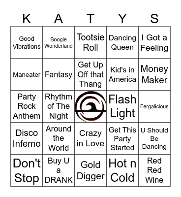 Dance Floor Time Machine Bingo Card