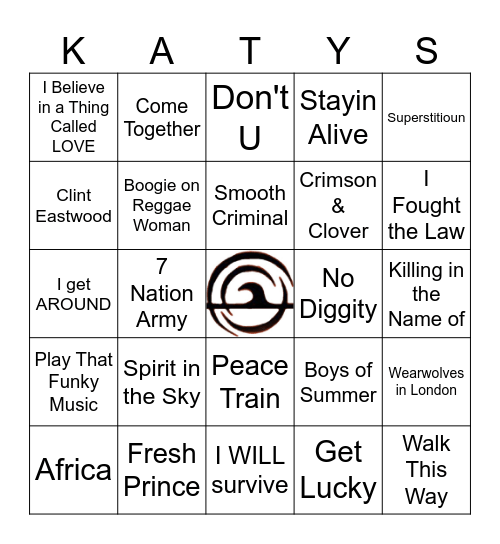 Covers that U KNOW Bingo Card