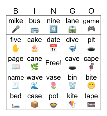 Phonics 3 L3 Bingo Card