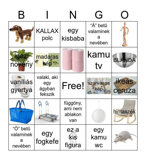 IKEA Bingo Card