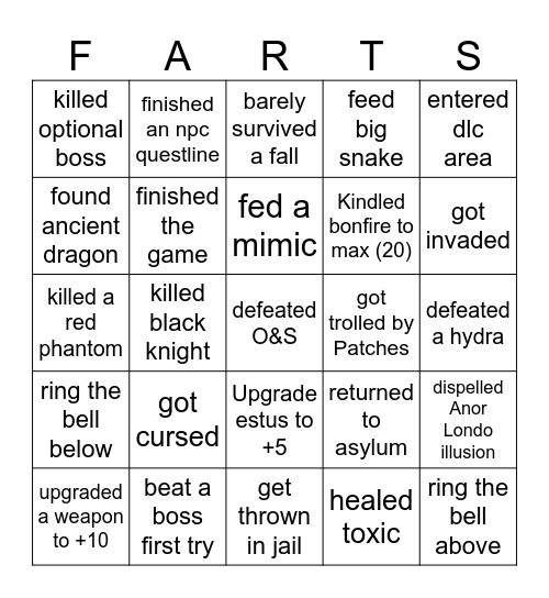 Cellara DS Bingo - Advanced Bingo Card