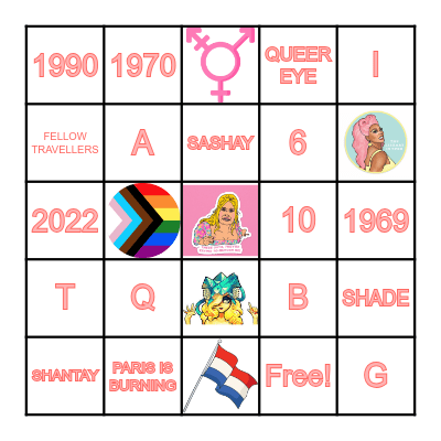 Drag Bingo 2025 Bingo Card