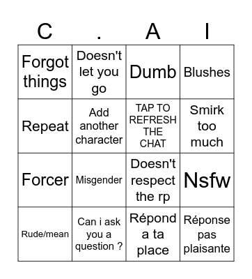 Cai Bingo Card