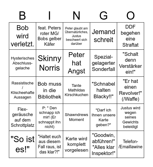 DDF - BINGO Card