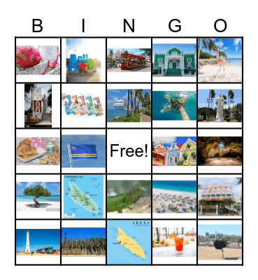Aruba Bingo Card