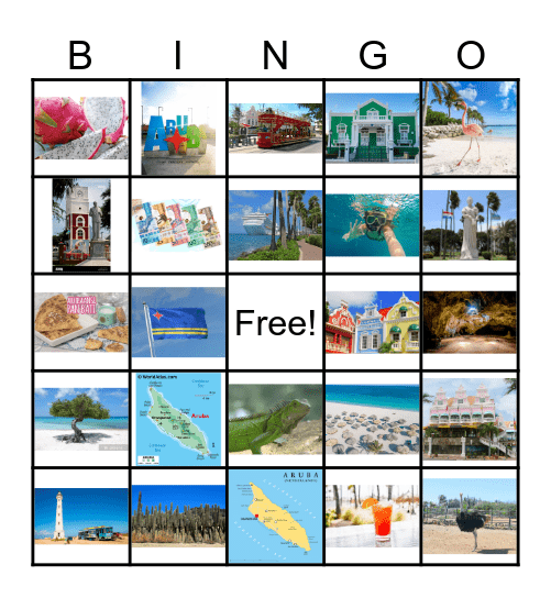 Aruba Bingo Card