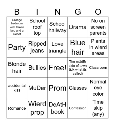 Gacha life mini movie Bingo Card