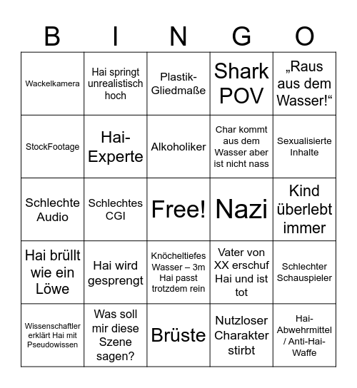 Garbage Bingo Card