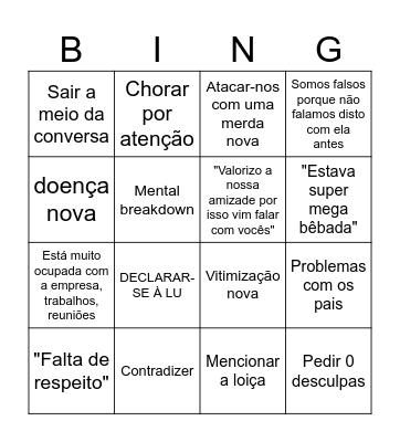 Conversa da Libertação Bingo Card