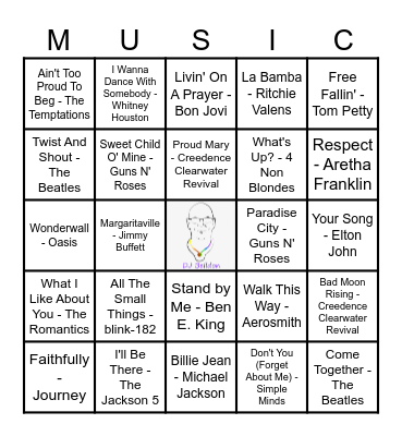 Bar Mix 1 75 Bingo Card