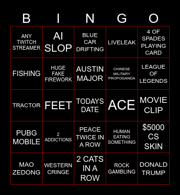 IF WE SEE OHNE ITS INSTANT BINGO Card