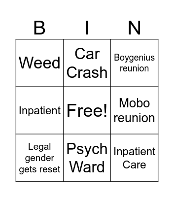 Beango Bingo Card