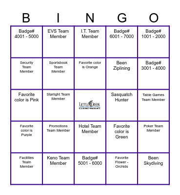 S.T.R.I.V.E. - Versatility Bingo Card