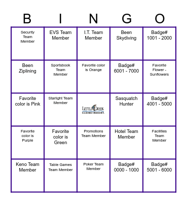 S.T.R.I.V.E. - Versatility Bingo Card