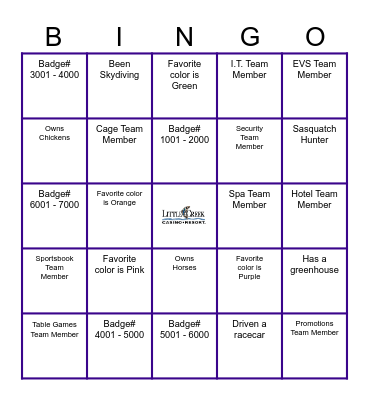 S.T.R.I.V.E. - Versatility Bingo Card