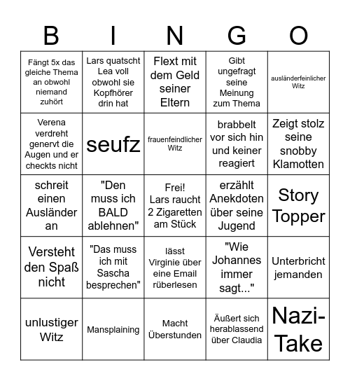 Lars-Bingo Card