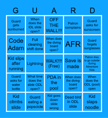 LG SUMMER BINGO Card