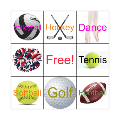 Sports Bingo! Bingo Card