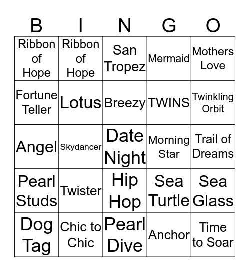 Audrina** Bingo Card