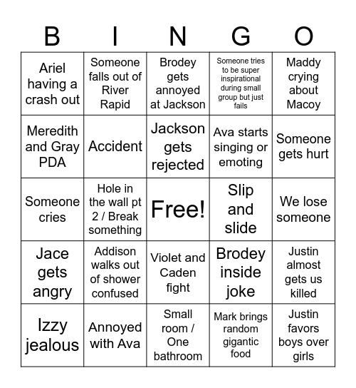 CIY 2025 Bingo Card