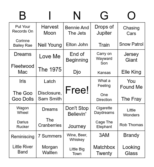 I'm Parshall To Bingo Card