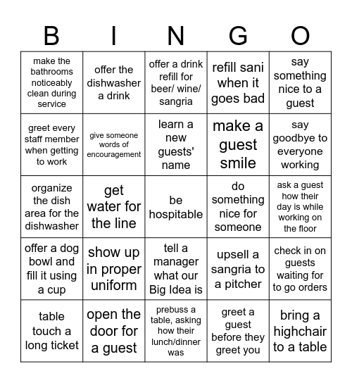 FC BINGO Card