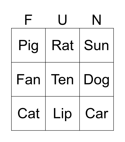 BINGO! Bingo Card