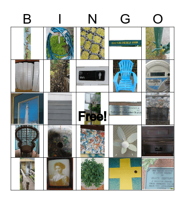 Mystery Camp Places Bingo Card