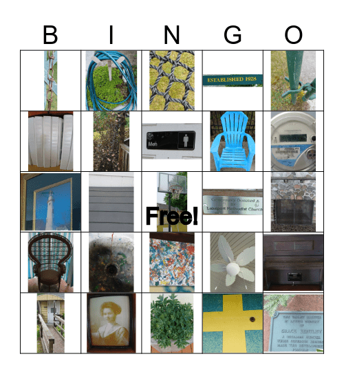 Mystery Camp Places Bingo Card