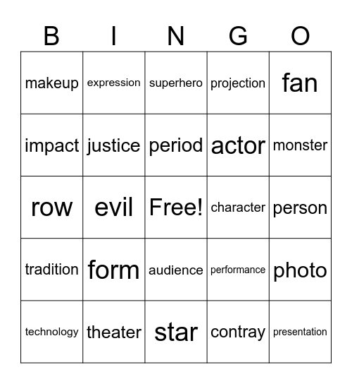 Lesson 5_英コⅡ Bingo Card