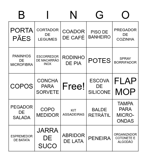 BINGO T&T Bingo Card