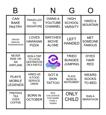 APAC EMEA HUMAN Bingo Card