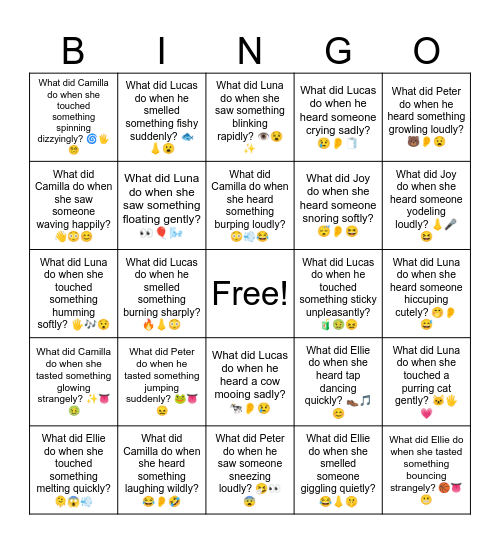 B16 L17 Questions Bingo Card